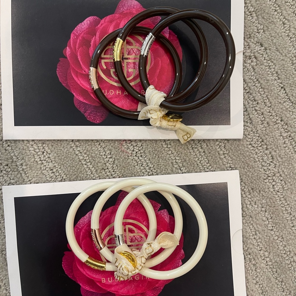 Budah girl bracelets- black and white